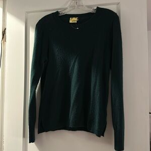 J. Crew Green Cashmere Sweater